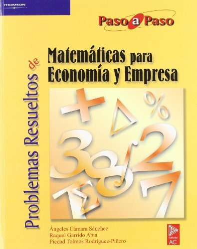 Libro Matemáticas Para Economía Y Empresa De Ángeles Cámara