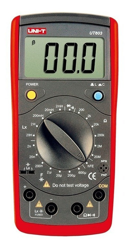 Uni-t Medidor Lcr Capacitor Inductor Hfe Ut603 Tester
