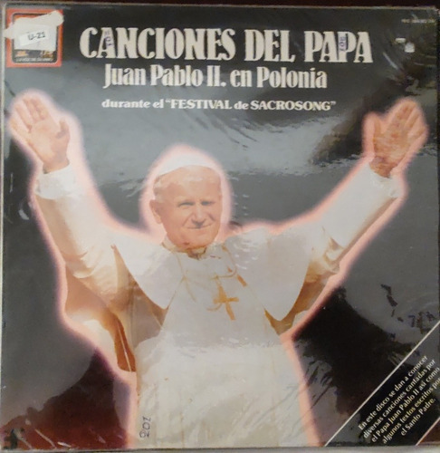 Vinilo  Lp Canciones Del Papa Juan Pablo Ii  Polonia (xx107