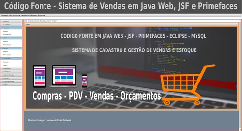 Código Fonte Do Sistema De Gestão De Vendas Em Java Web