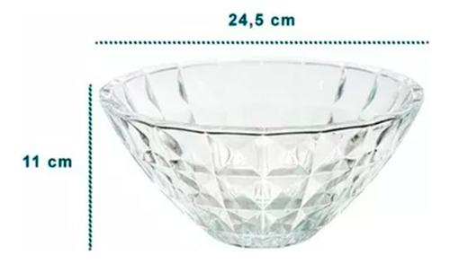 Centro De Mesa De Vidro - Soga 24,5 X 11 Cm - Dolce Home