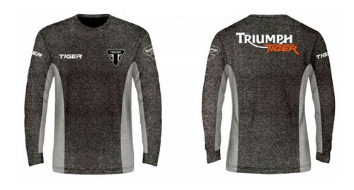 Camisa Triumph Tiger Scrambler Speed Twin Manga Longa Ref476