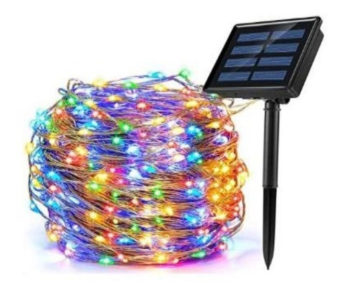 Guirnalda Solar 4 Colores 10m C/pincho Ip65 100leds Gui_027