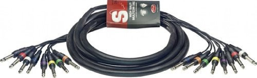 Stagg 10 Pies. Cable Multicore - 8 X Enchufe Del Teléfono / 