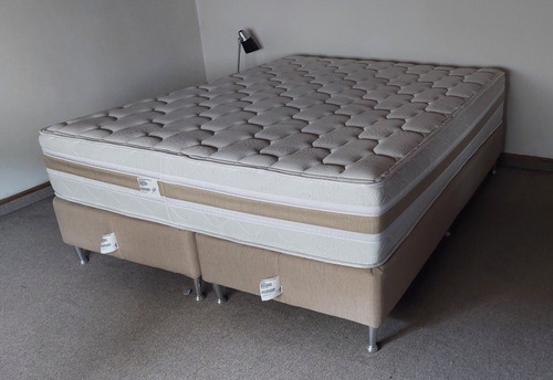 Sommier Queen Size De Resortes (colchón + Box) 