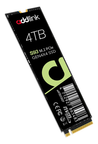 Addlink S93 4tb Pcie 4.0 Nvme Ssd M.2 2280 Unidad Interna De