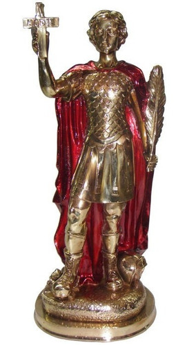Imagen 1 de 2 de Estatua Figura San Expedito Baño En Bronce 40cm F