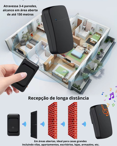 Campainha Sem Fio Externa Resistente