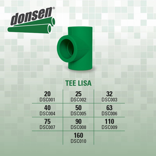 Tee Lisa De 63 Mm Para Tuberia De Polifusión Donsen