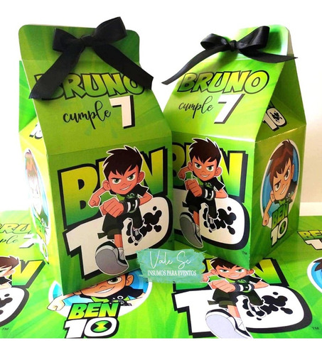 Caja Golosinera Milk Box Ben 10