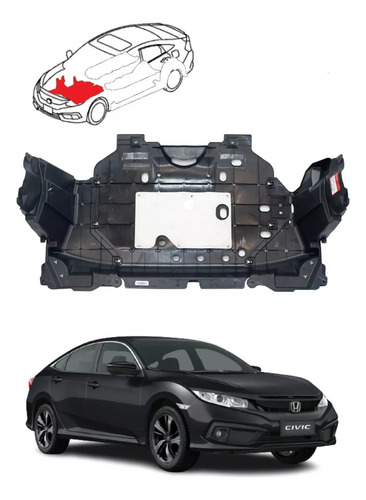 Cubre Carter Honda New Civic 2017-2021 Original Honda
