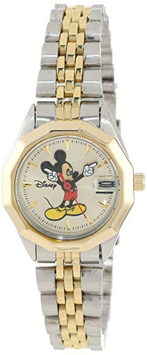Reloj Mickey Mouse Disney Para Mujer Mck342 Clásico En Dos