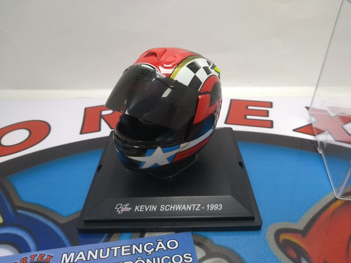 Mini Capacete Kevin Schwantz Coleção Moto Gp - Versão 1993