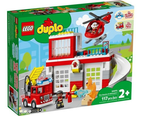 Lego® Duplo: Rescue Fire Station & Helicopter Bomberos#10970