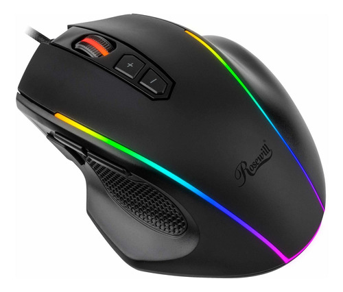 Rosewill Neon M54 Rgb Raton Para Juego Sistema Ajuste Peso 8