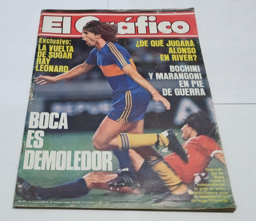 El Grafico 3358. Alonso. Boca 3 Independiente 0