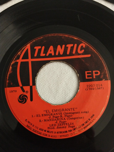 Led Zeppelin 3 Singles En Vinyl (Usado)
