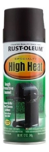 Pintura Aerosol Alta Temp Rust Oleum Negro 283cc Dimension C
