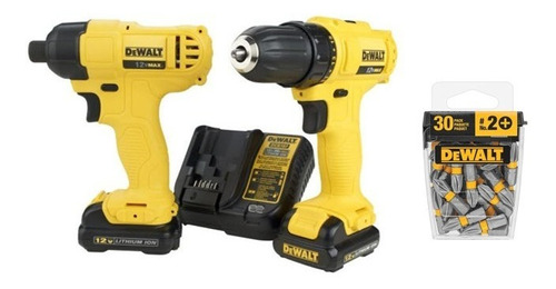 Atornillador Impacto + Taladro Dewalt Dck201c2-b3 Obsequio