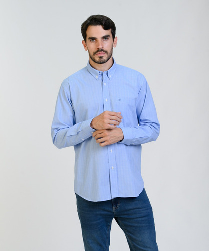 Camisa Cuadros Hombre Brooksfield Regular Fit Bolsillo 3581b