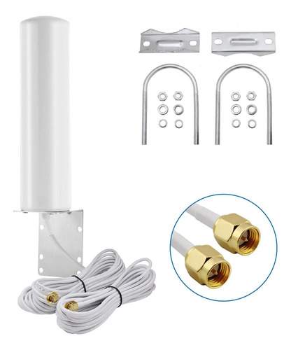 Antenas 4g Para Exteriores Dual Sma Macho 3g / 4g / Lte