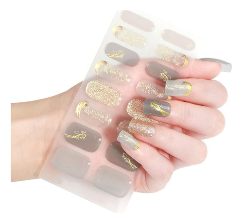 (bsg252) Pegatinas De Esmalte De Uñas De Gel Curado Con Dise