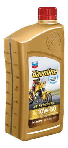 Aceite Para Motos Chevron 10w50 4t Sintético Api Sn Jaso Ma2