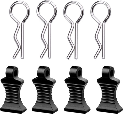 1/10 Rc - Clips Para Carrocería De Coche Con Lengetas De Tra