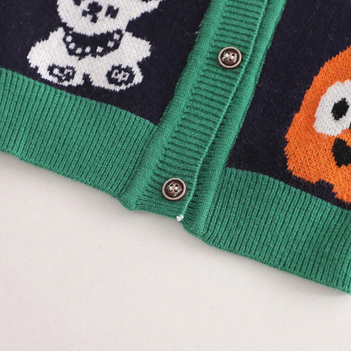 Conjunto De Pantalones De Punto Con Dibujos Animados Para Ni