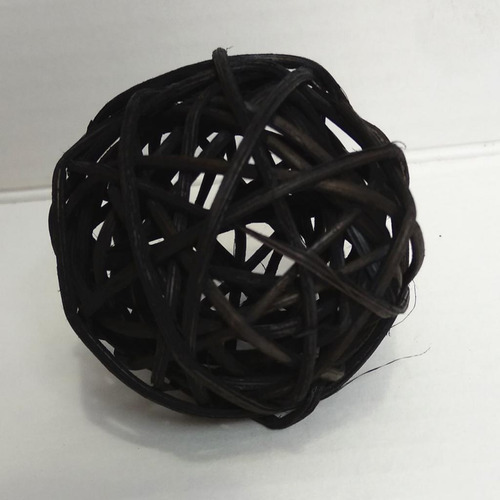 10 Piezas Adornos De De Mimbre Para Diy Negro