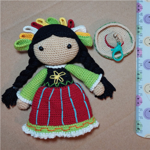 Muñeca María Mazahua A Crochet