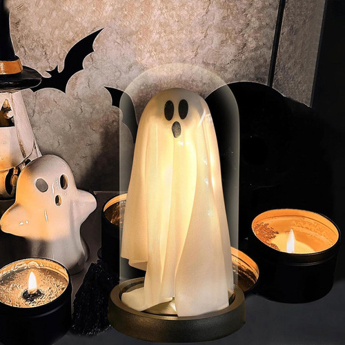 Fantasma De Halloween En Campana De Cristal, Adopta Un