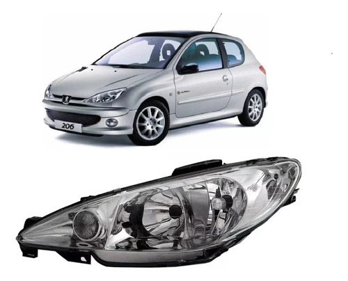 Optica Peugeot 206 2006 2007 2008 2009 Xs Doble Parabola