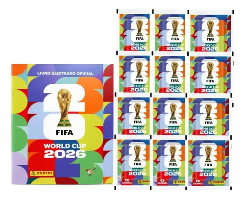 Álbum Copa Do Mundo 2026 Capa Mole + 84 Figurinhas