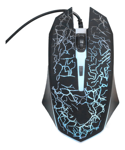 Teclado Do Jogo: Mouse Conectado E Conjunto Mecânico Rachado