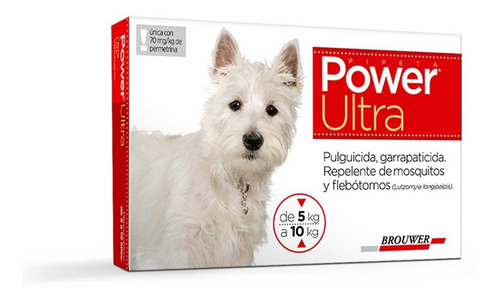 Pipeta Antiparasitaria Power Ultra Perros 5 A 10 Kg Pethome