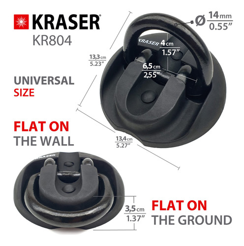 Anclaje De Seguridad Kraser Kr804, Suelo Y Pared Candado