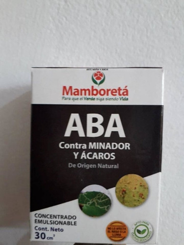 Imagen 1 de 2 de Mamboreta Aba  Insecticida Minador  Y Acaros 30 Cm3