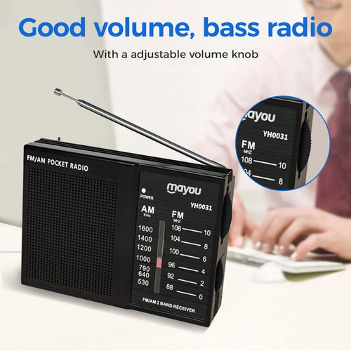Radio Am Fw Con Bocina Altavoz Y Para Audifonos