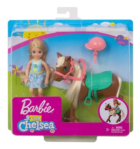 Imagem 10 de 10 de Kit Hípico Barbie Com Cavalo E Chelsea Com Pônei - Mattel Ms
