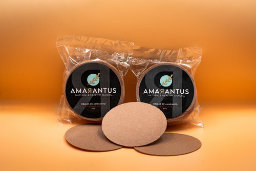 Amarantus® Oblea De Amaranto Sabor Chocolate | 50 Piezas
