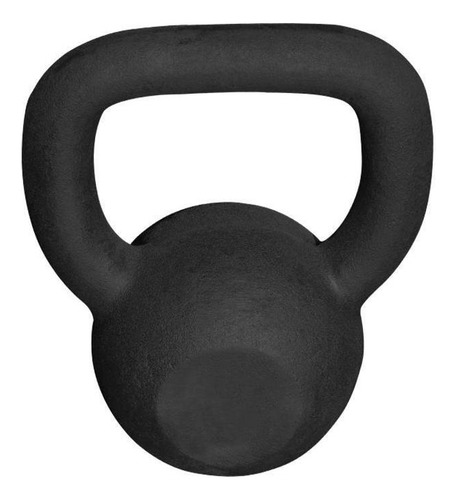 Kettlebell Pintado 20kg Academia Treino Musculação Crossfit Cor Preto