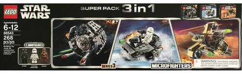 Set de construcción Lego Star Wars Microfighters Súper Pack