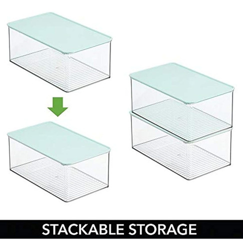 Caja De Almacenamiento Apilable De Plástico Para El Baño