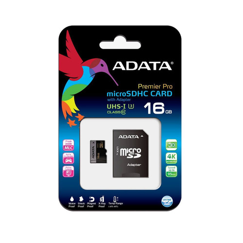 Adata Tarjeta Micro Sd 16 Gb Uhs-i U3 Clase 10 4k