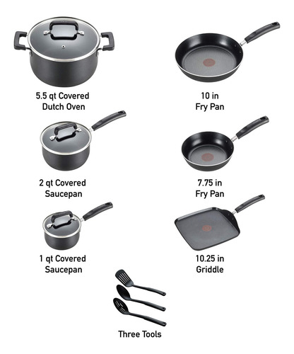 Bateria Juego Ollas Set De Sartenes Y Cacerolas Tefal