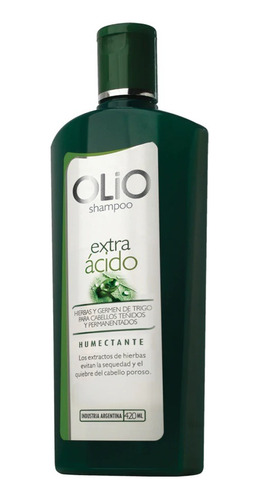 Shampoo Olio Extra Ácido Anna De Sanctis X 420 Ml