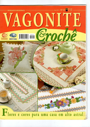 Revista Bordado Vagonite & Crochê Editora Central