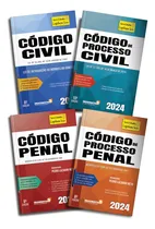 Comprar Box Legislação 4 Vol. Código Civil + Código De Processo Civil + Código Penal + Código De Processo Penal 2024 - Edição Atualizada.