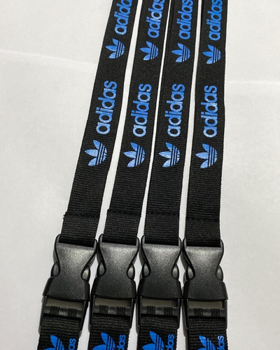 Lanyard adidas Original Negro Porta Credencial Llavero